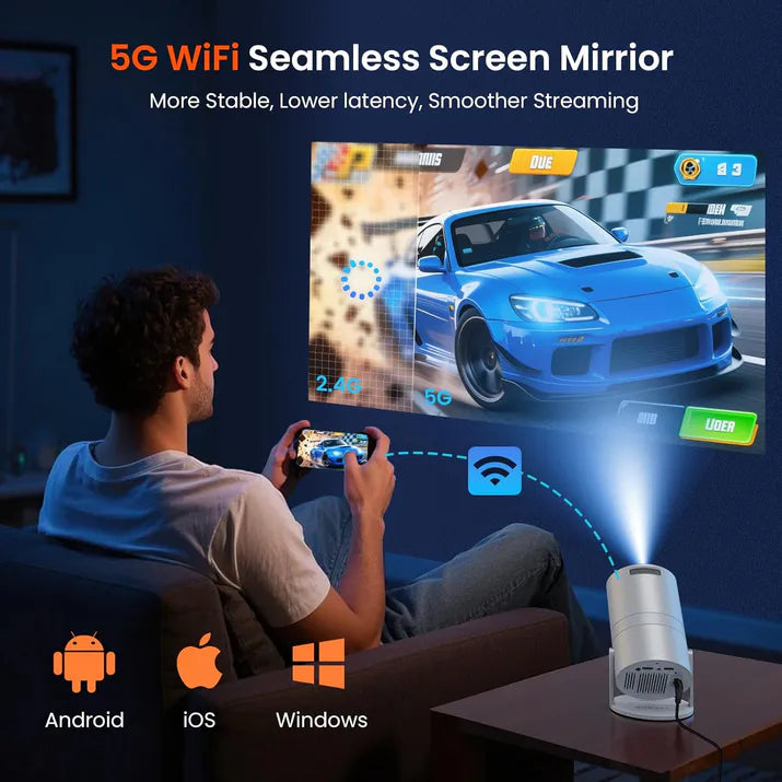 Portable HD Wireless Projector
